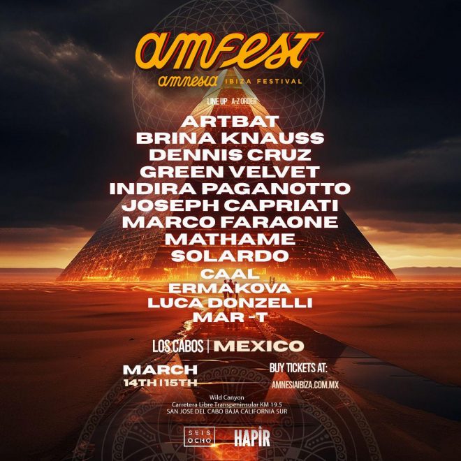 Amnesia Ibiza llega a México con un festival en Los Cabos